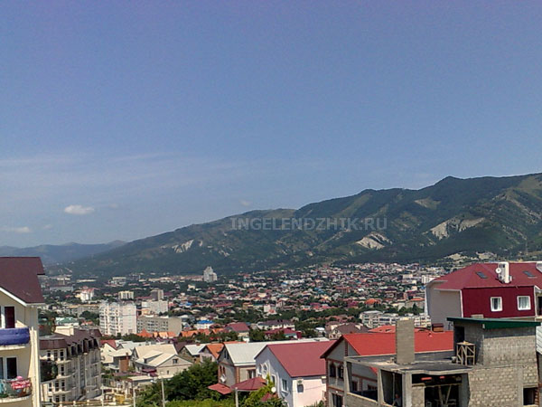 Gelendzhik private sector. Photo of the view from the window on the town